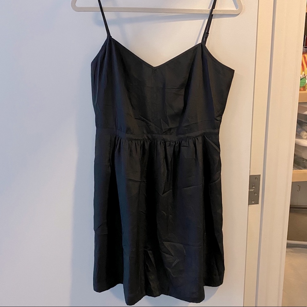 J. Crew Cami Dress in Dark Charcoal